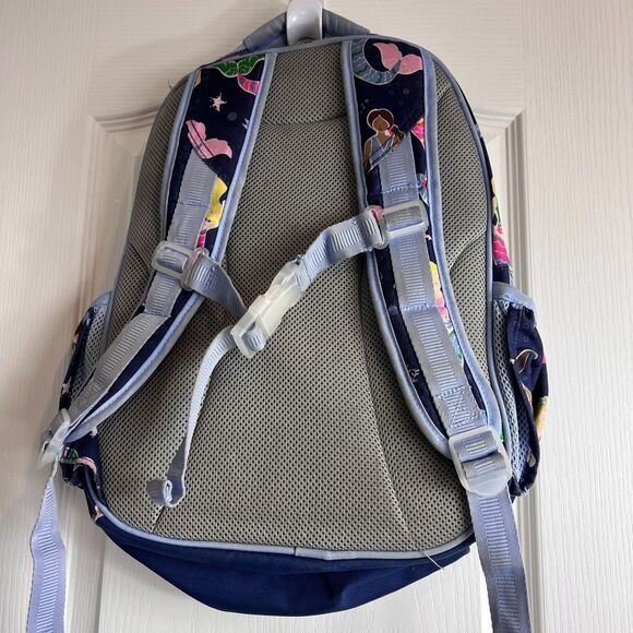 Pottery Barn Kids Mackenzie Navy Mermaids Backpack - Picture 2 of 12